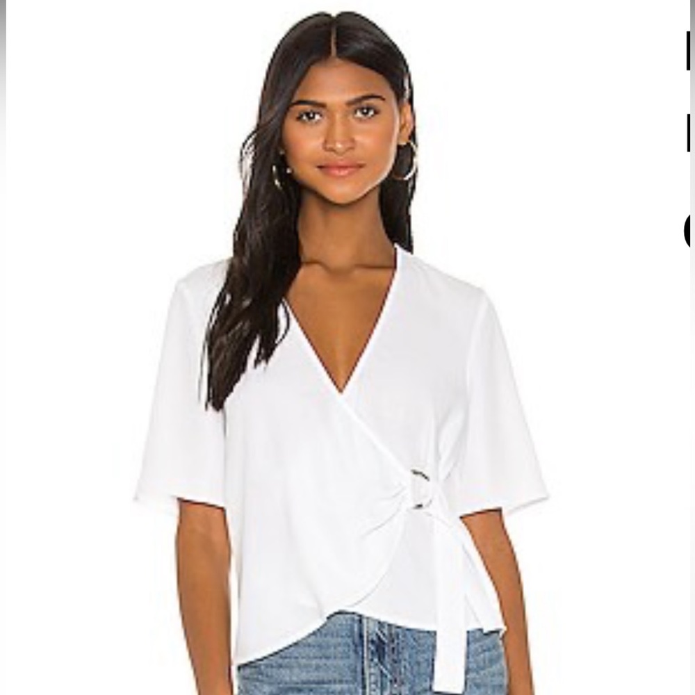 NWT BCBGeneration White Satin Top Size XS